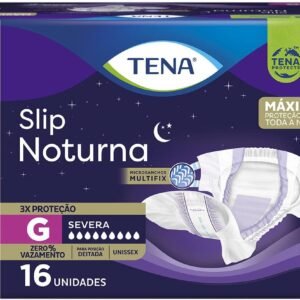 Tena Slip Noturna, Fralda Geriátrica para Incontinência Urinária, G - 16 unidades