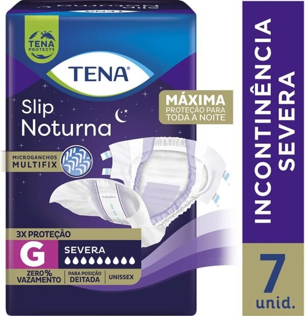 Fralda Geriátrica Tena Slip Noturna Tamanho G 7 Unidades - Image 2