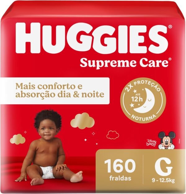 Huggies, Fralda Supreme Care, G, 160 fraldas - Image 29
