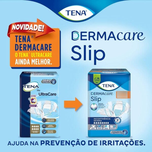 Fralda Geriátrica Tena Slip Dermacare G Leve 24 Pague 22 - Imagem 4
